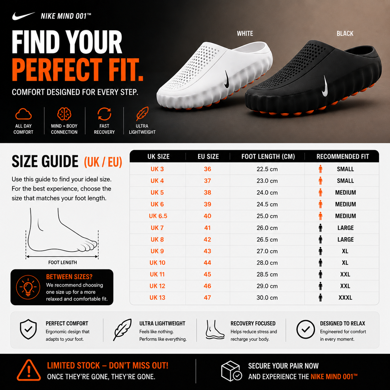 NIKE MIND 001™ | Stock Limité + 50 % DE RÉDUCTION