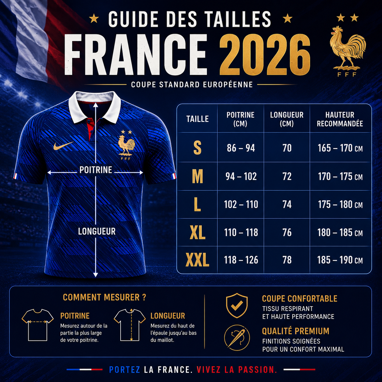 Maillot France 2026 | Édition Limitée et Personnalisable