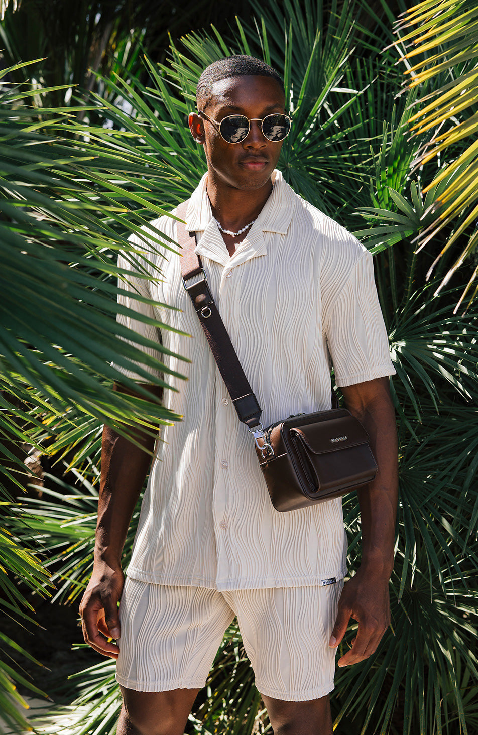 Relaxed Fit Wave Shirt in Stone