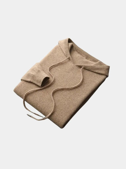 100% Cashmere Hooded Sweater - Cross & Crown