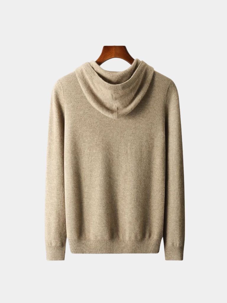 100% Cashmere Hooded Sweater - Cross & Crown