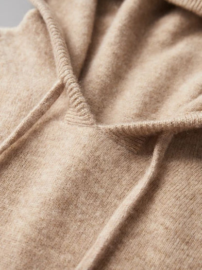 100% Cashmere Hooded Sweater - Cross & Crown