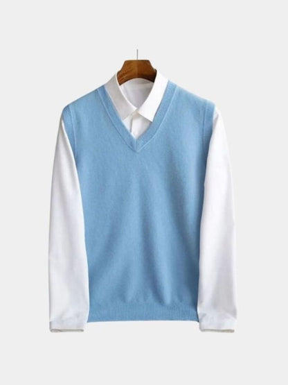 100% Merino Wool Sweater Vest - Cross & Crown