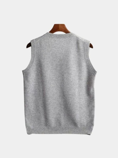 100% Merino Wool Sweater Vest - Cross & Crown