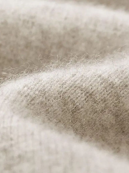 100% Merino Wool V Neck Knitwear Cardigan Sweater - Cross & Crown