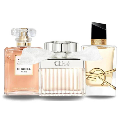 3 Parfums Chanel COCO MADEMOISELLE, Yves Saint Laurent LIBRE et CHLOÉ (Eau de Parfum)- 100Ml