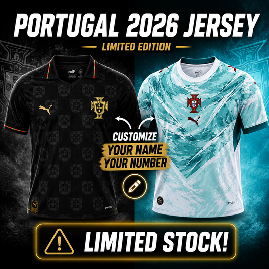 Portugal 2026 Custom Name & Number Jersey | Limited Edition