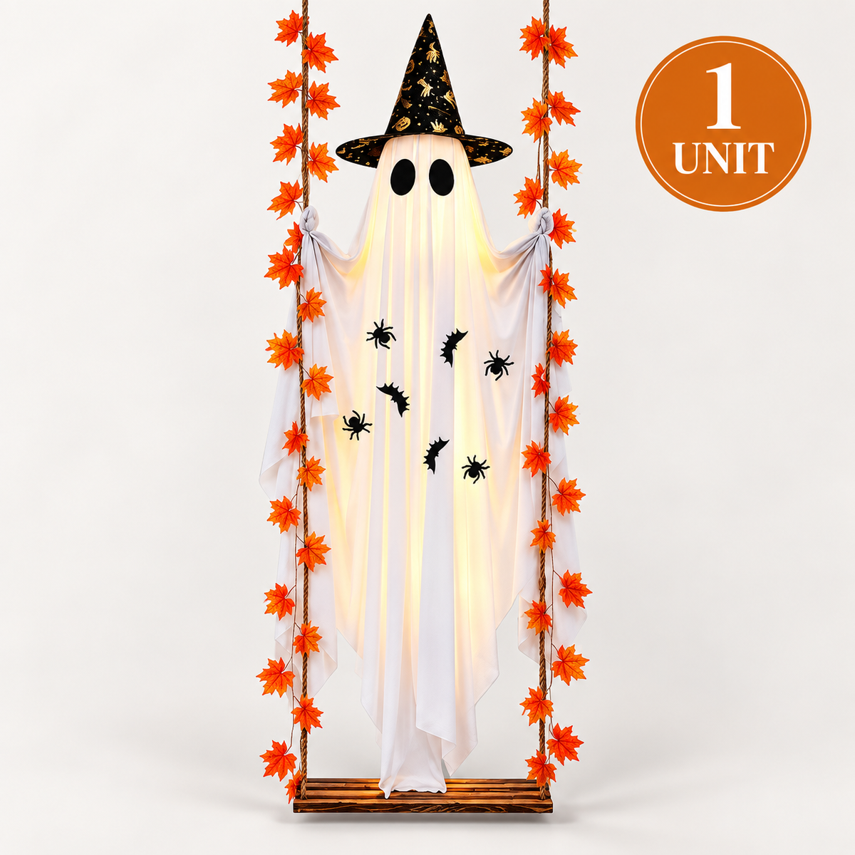 GhostSwing – 5.4FT Light-Up Halloween Ghost
