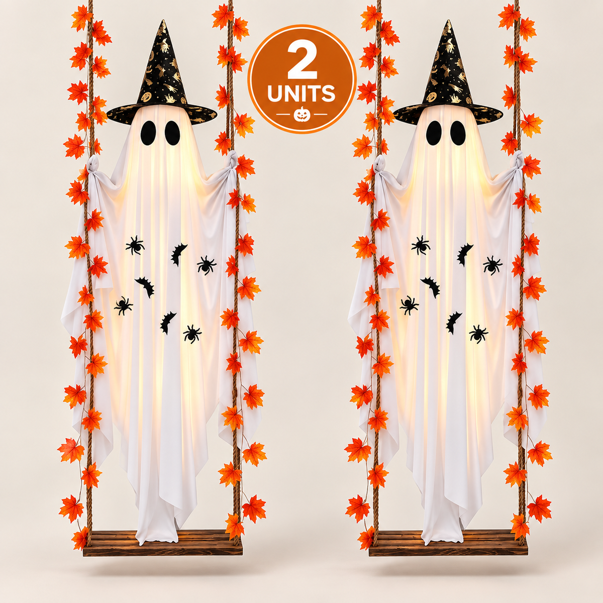GhostSwing – 5.4FT Light-Up Halloween Ghost