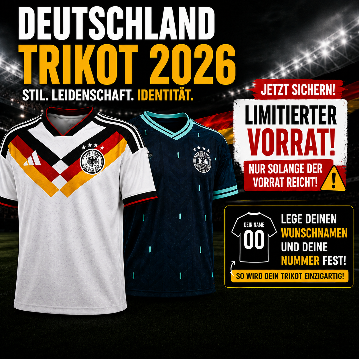 Deutschland 2026 Jersey | Limitierte Edition 