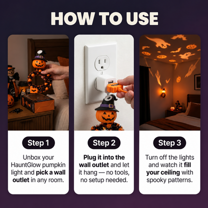 Halloween Pumpkin Projector Light