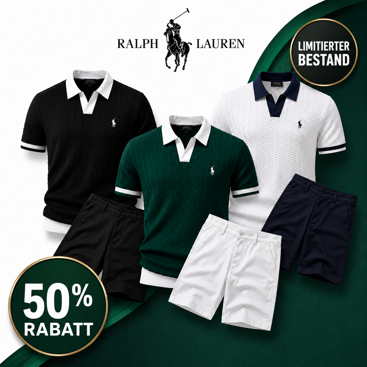 R&L Sommer Set™ | Poloshirt + Shorts