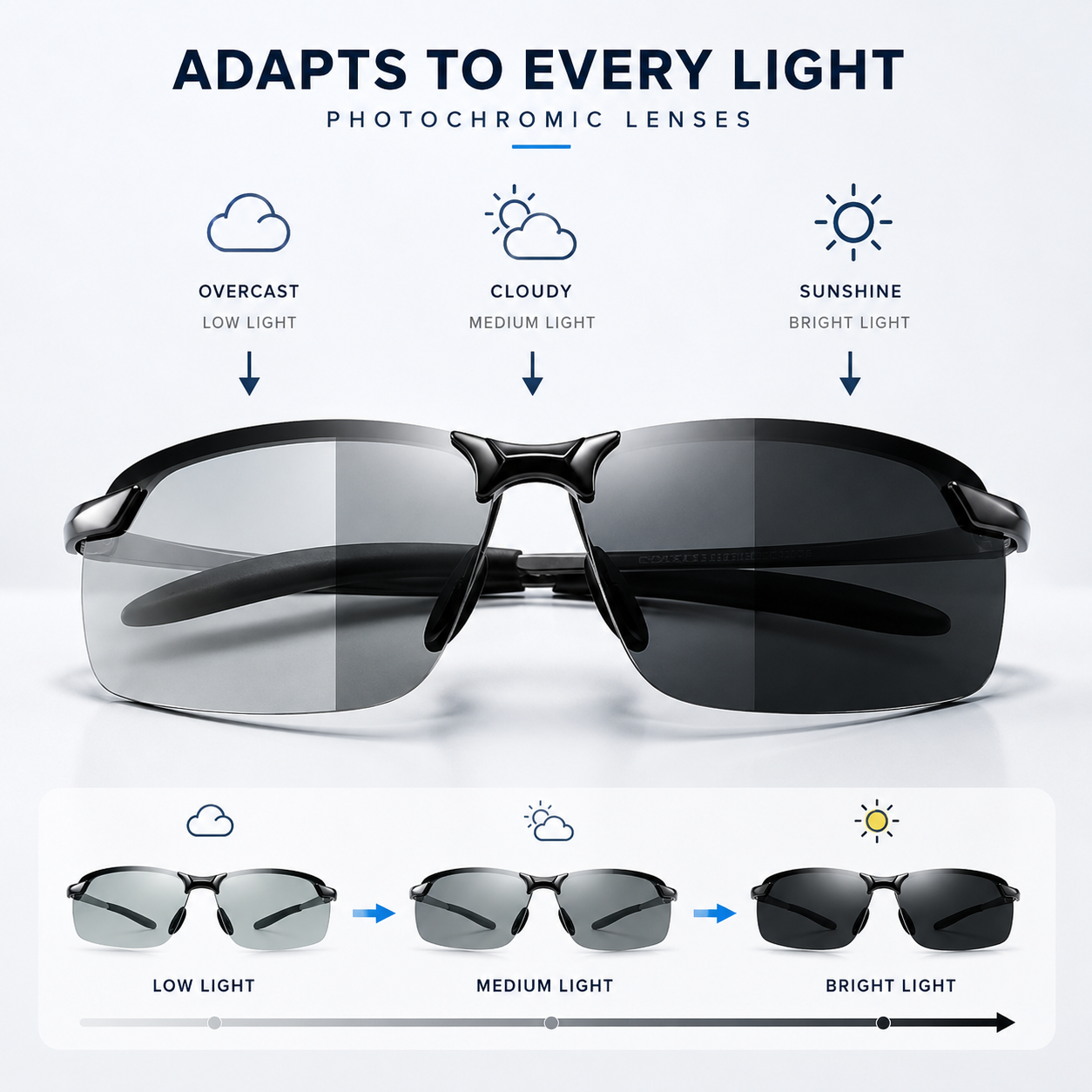 Paleshy™ Adaptive Polarized Sunglasses