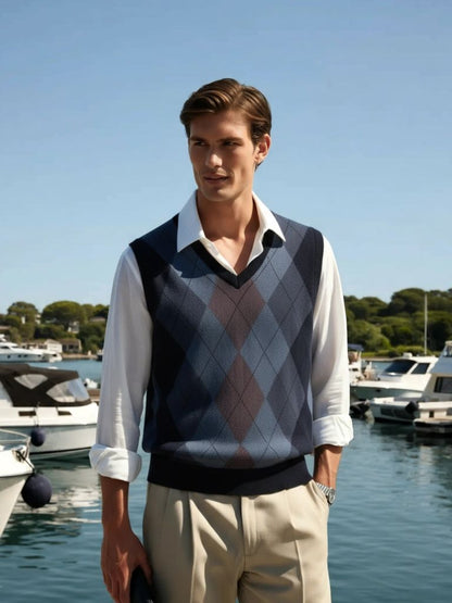 Academic Essential Knit Vest - Cross & Crown