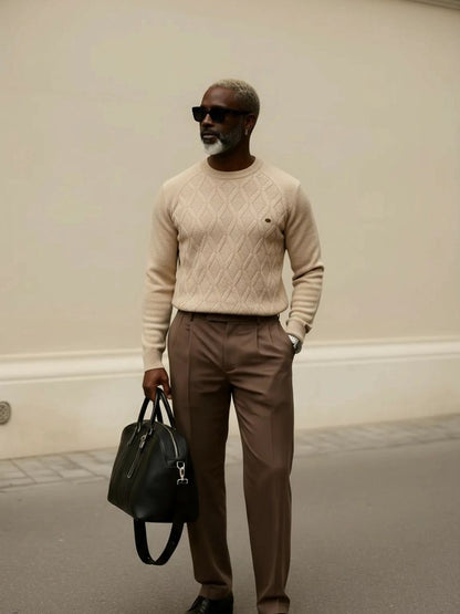 Minimalist Knit Pullover - Cross & Crown