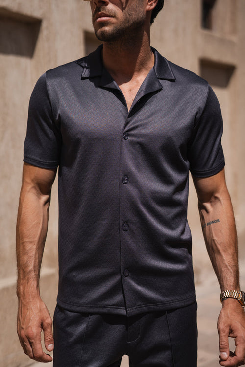 Interlock Resort Shirt - Charcoal