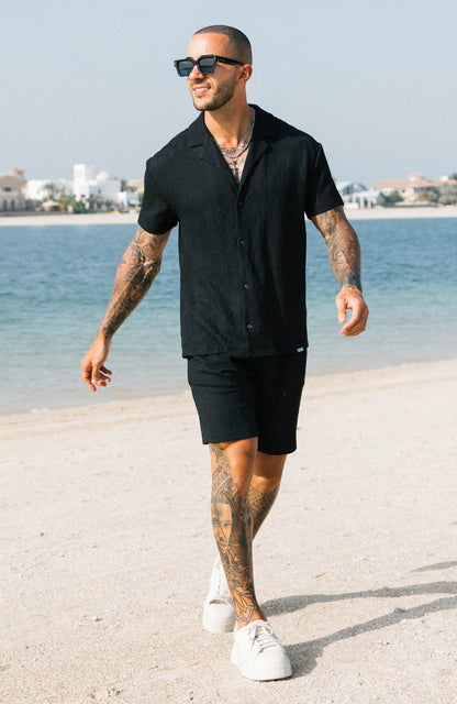 Eivissa Relaxed Fit Shirt in Black