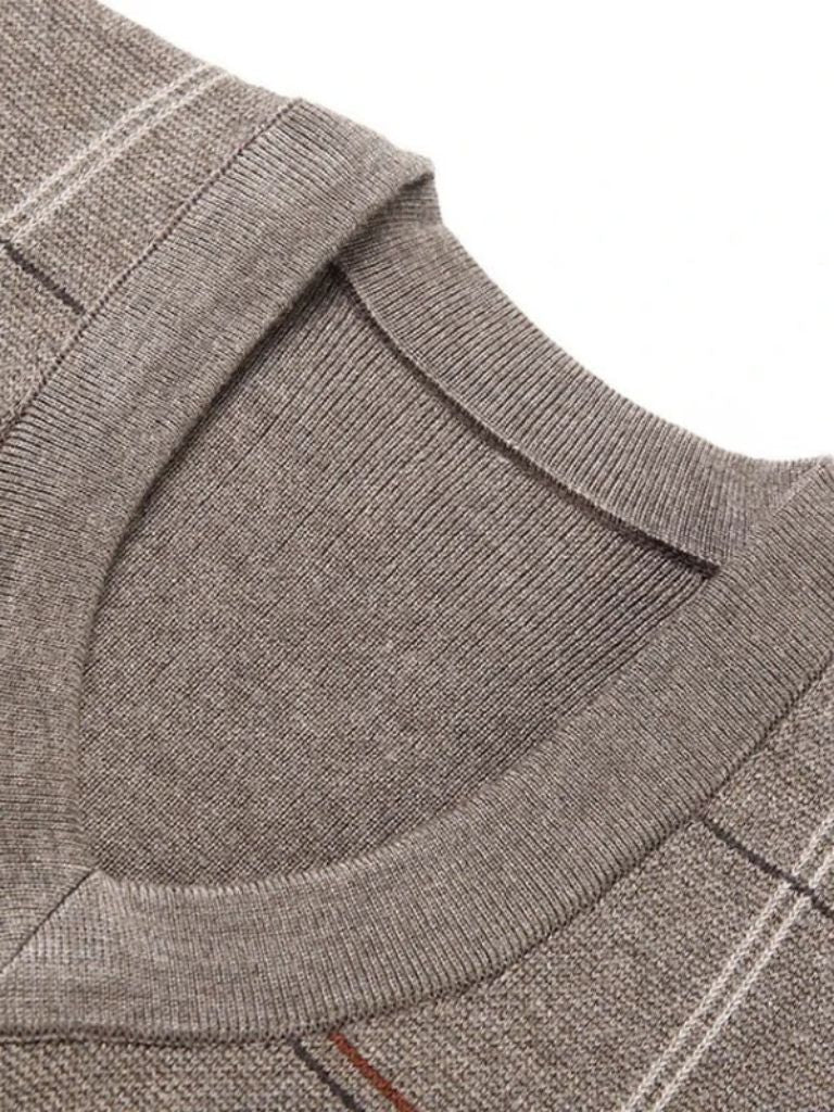 Academic Checkered Kinit Vest - Cross & Crown