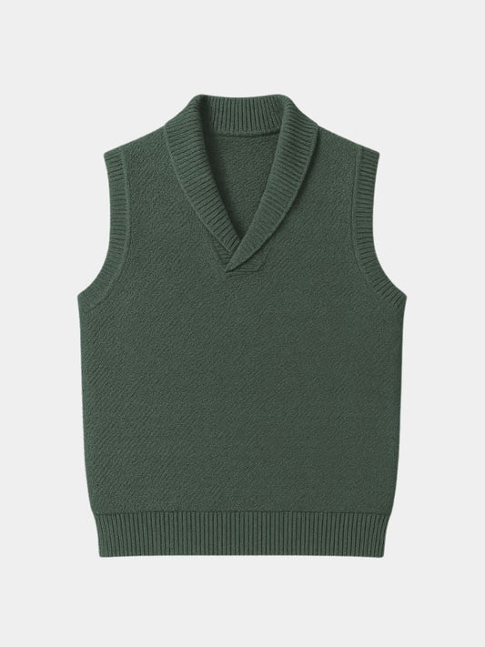 British Knit Vest Waistcoat - Cross & Crown