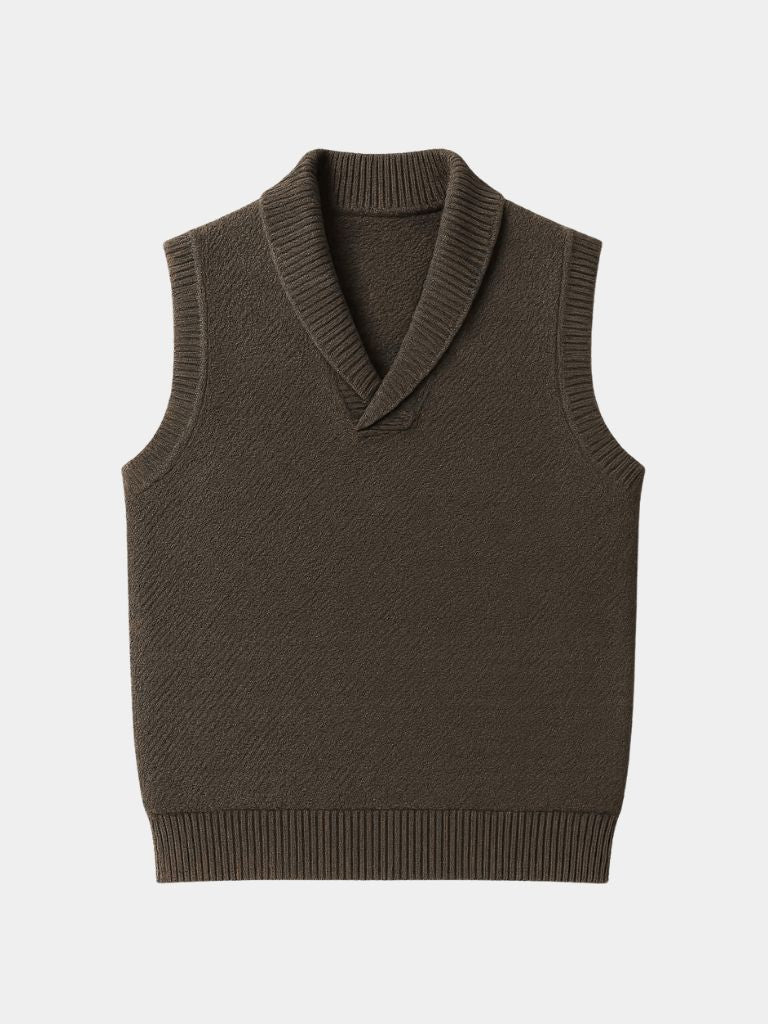 British Knit Vest Waistcoat - Cross & Crown