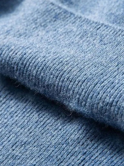 Cashmere V Neck Knitwear Sweater - Cross & Crown