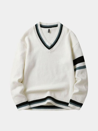 Classic V-Neck Sweater - Cross & Crown