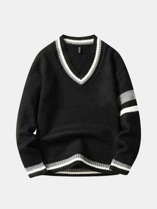 Classic V-Neck Sweater - Cross & Crown
