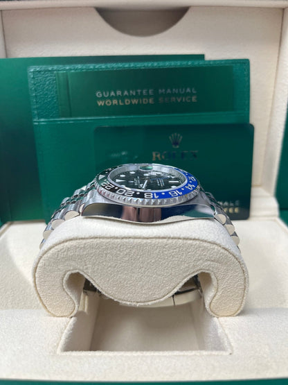 Rolex GMT-Master II "Batgirl" Stainless Steel Black and Blue Cerachrom Jubilee (Ref# 126710BLNR)