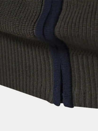 Essential Knit Zipper Sweater - Cross & Crown