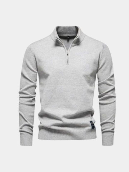 Half Zip Knitwear Pullover Sweater - Cross & Crown