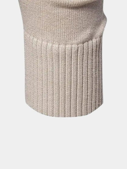 Half Zip Knitwear Solid Color Cardigan Sweater - Cross & Crown