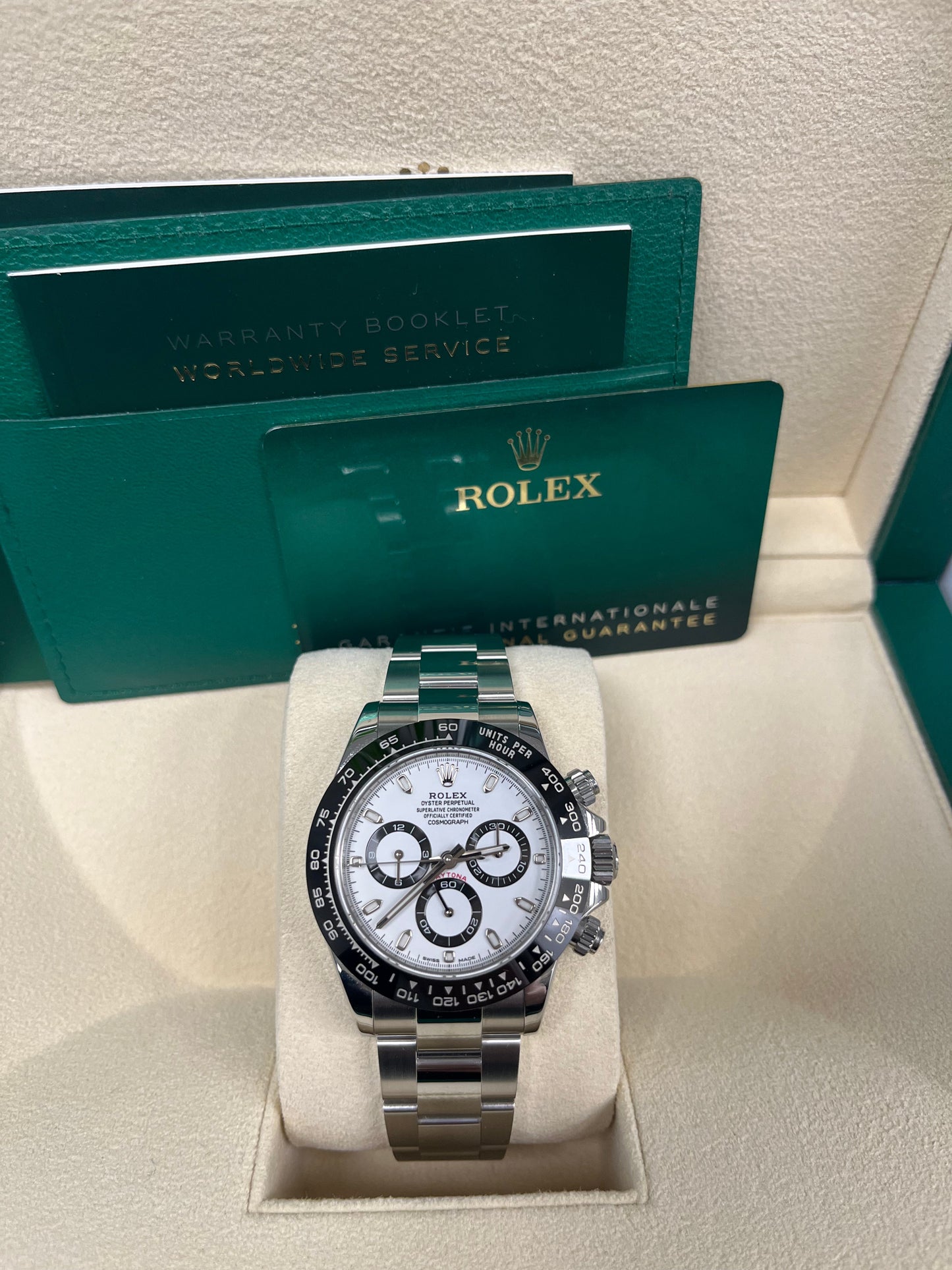 Rolex Panda Daytona 40mm - Stainless Steel - White Panda Index Dial - Ceramic Bezel (Ref# 116500LN)