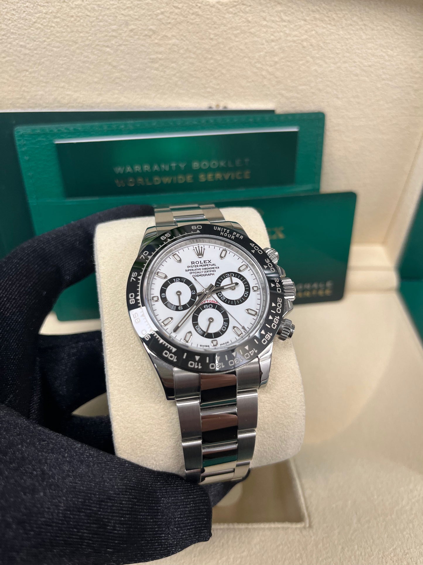 Rolex Panda Daytona 40mm - Stainless Steel - White Panda Index Dial - Ceramic Bezel (Ref# 116500LN)