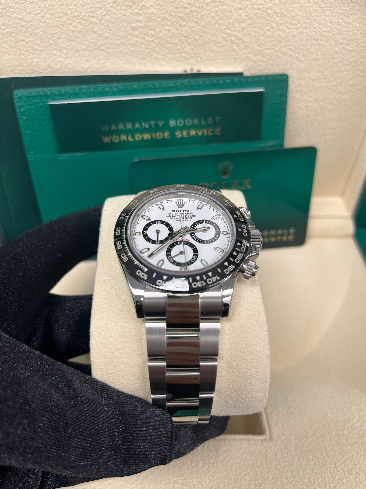 Rolex Panda Daytona 40mm - Stainless Steel - White Panda Index Dial - Ceramic Bezel (Ref# 116500LN)