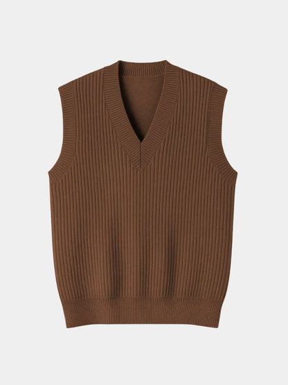 Knit Vest Waistcoat - Cross & Crown