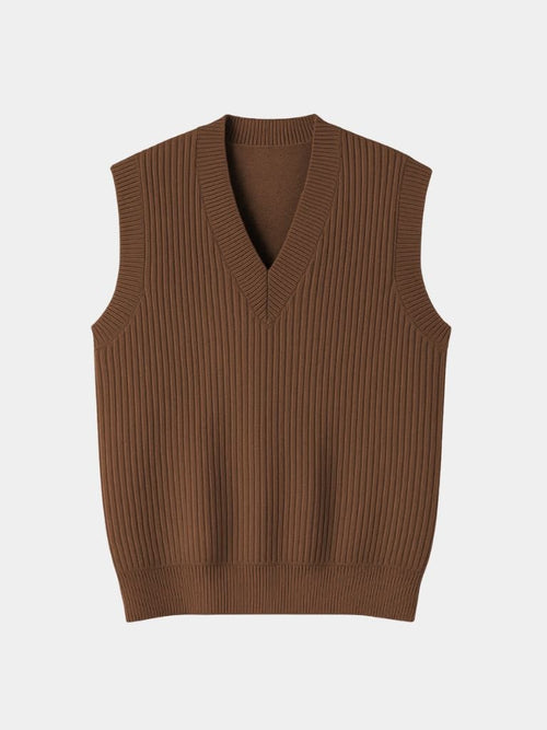 Knit Vest Waistcoat - Cross & Crown