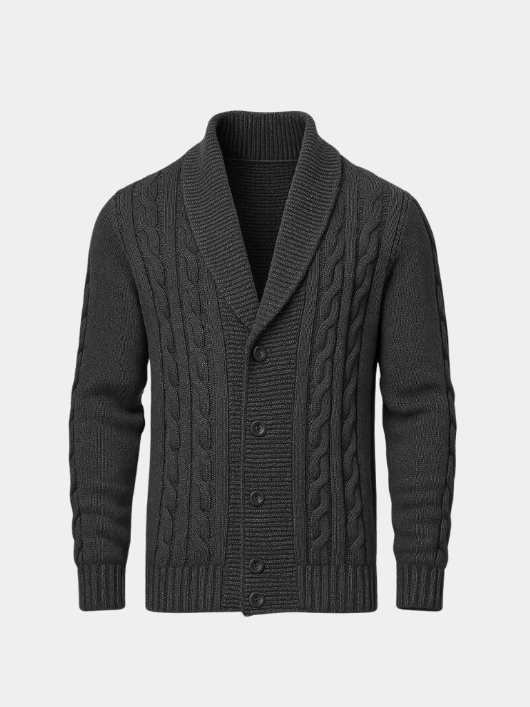 Men's Elegant Knit Cardigan - Cross & Crown
