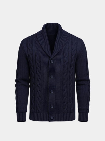 Men's Elegant Knit Cardigan - Cross & Crown