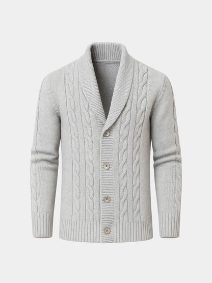 Men's Elegant Knit Cardigan - Cross & Crown