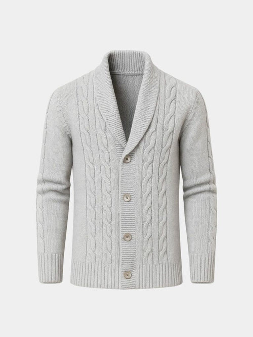 Men's Elegant Knit Cardigan - Cross & Crown