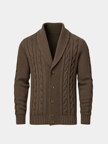Men's Elegant Knit Cardigan - Cross & Crown