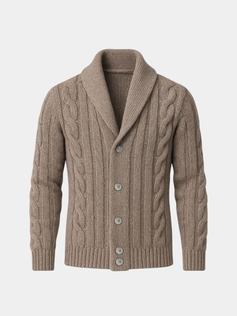Men's Knitted Cardigan - Cross & Crown