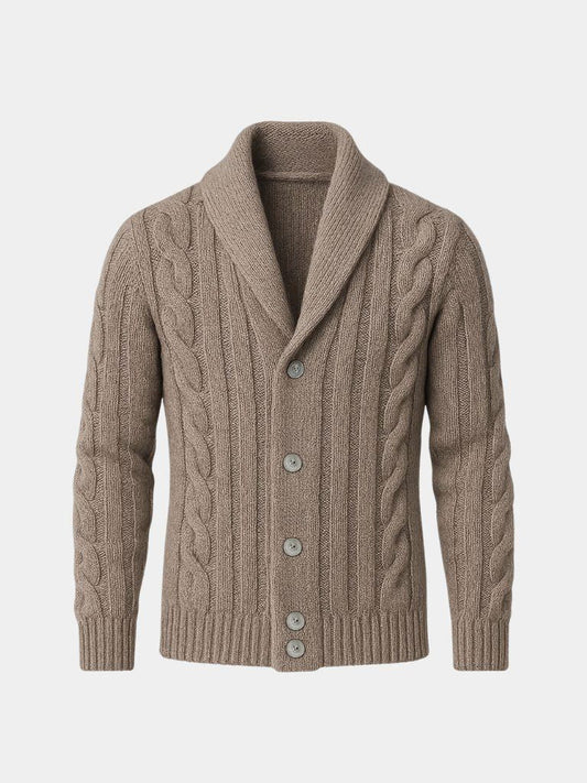 Men's Knitted Cardigan - Cross & Crown