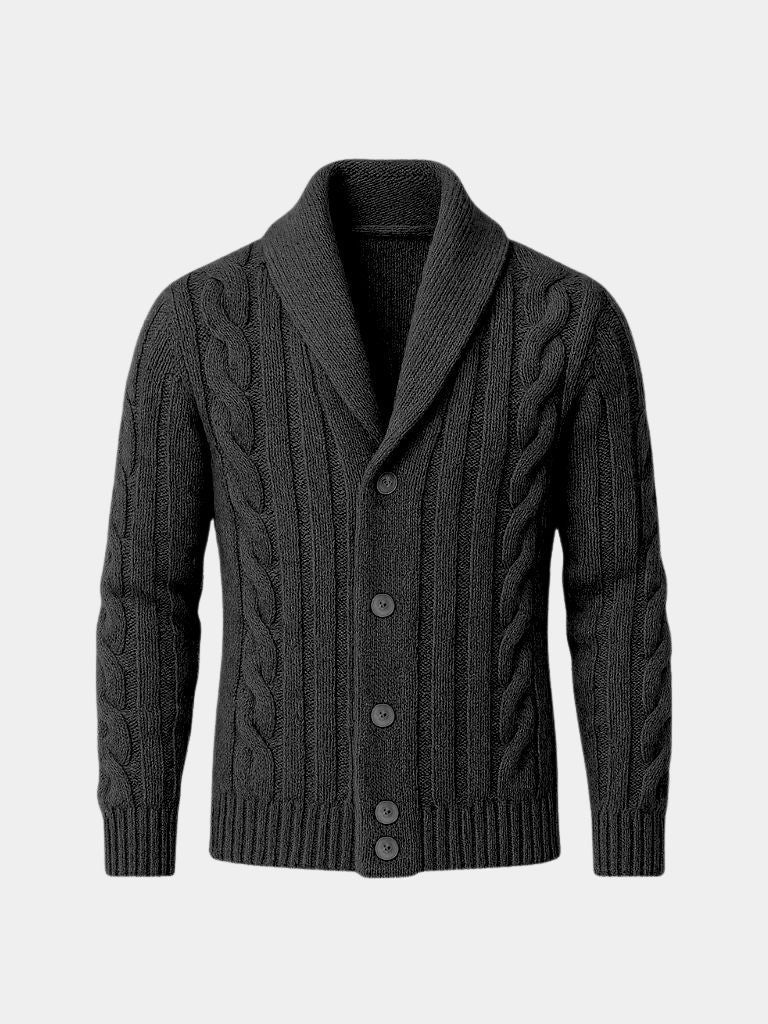 Men's Knitted Cardigan - Cross & Crown