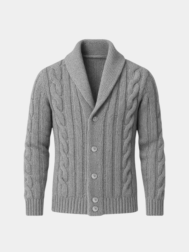 Men's Knitted Cardigan - Cross & Crown