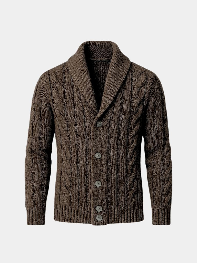 Men's Knitted Cardigan - Cross & Crown