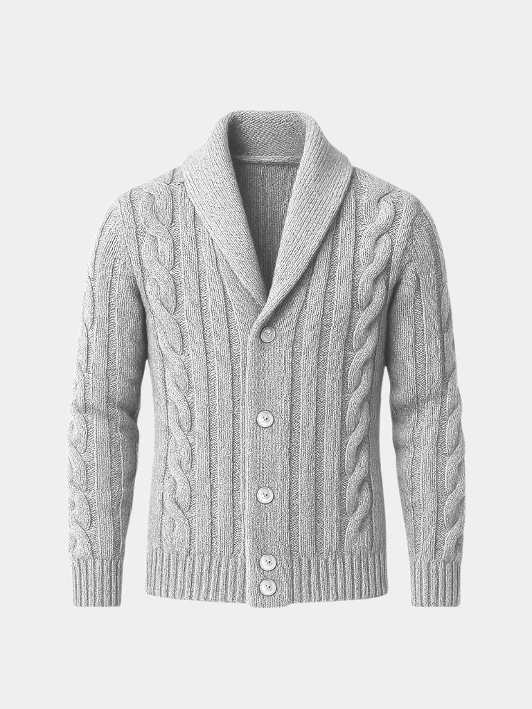 Men's Knitted Cardigan - Cross & Crown
