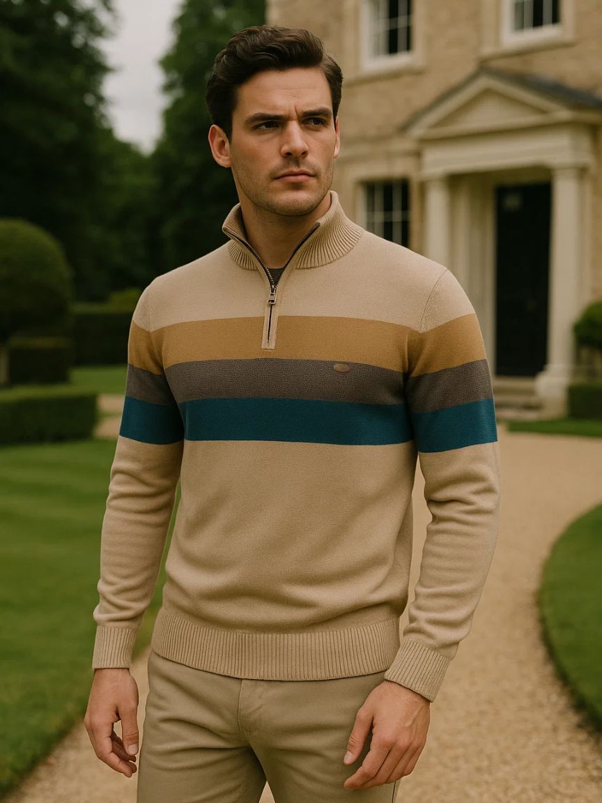 Minimalist High Collar Sweater - Cross & Crown