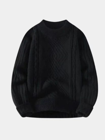 Minimalist Textured Sweater - Cross & Crown