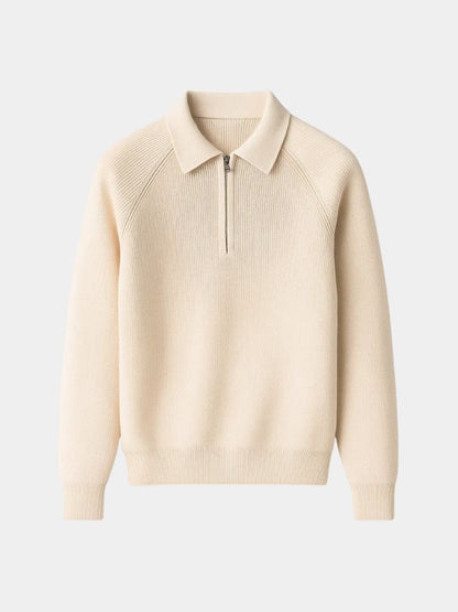 Raglan Quarter Zip Sweater - Cross & Crown